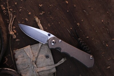 Chris Reeve Knives Small Inkosi 2.75&quot; Frame Lock Knife, Titanium / Stonewash S35VN ( Pre Owned )