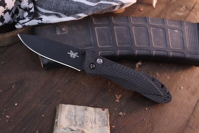 Benchmade Classic 730CFHS 3.6" Axis Lock Folder / Black Carbon Fiber / Black M2HS ( Pre Owned )