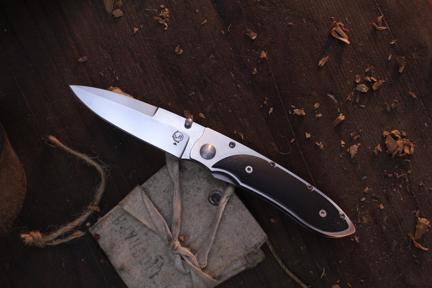 William Henry Classic S05-G Evolution 2.75&quot; Frame Lock Folder / Black G-10 / Satin VG-10 ( Pre Owned )