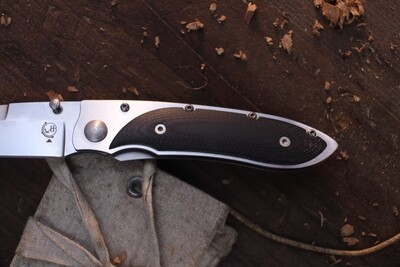 William Henry Classic S05-G Evolution 2.75" Frame Lock Folder / Black G-10 / Satin VG-10 ( Pre Owned )