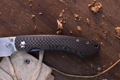 William Henry Classic T12-CF 3" Liner Lock Folder / Carbon Fiber / Satin 154CM ( Pre Owned )