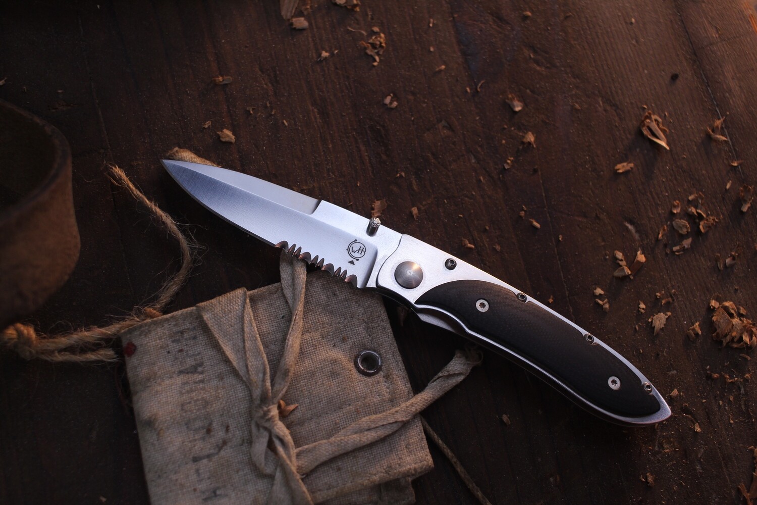 William Henry Classic S05-GS Evolution 2.75&quot; Frame Lock Folder / Black G-10 / Satin Serrated VG-10 ( Pre Owned )