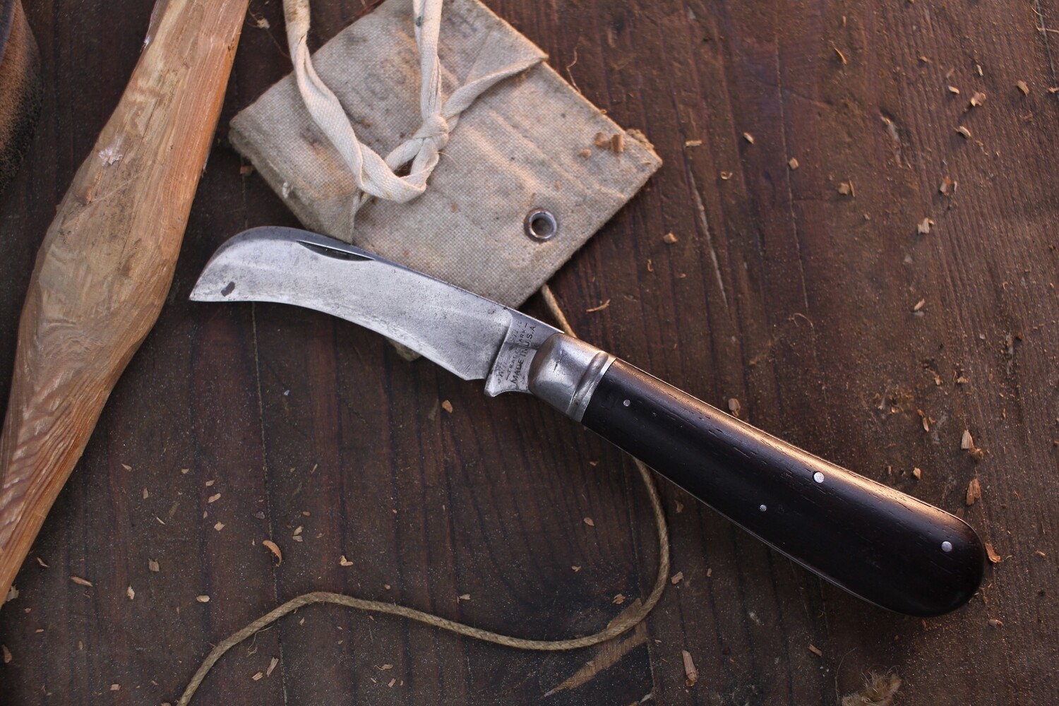 Winchester Vintage Pruning 2.5&quot; Slipjoint Folder / Rosewood / High Carbon Steel ( Pre Owned )