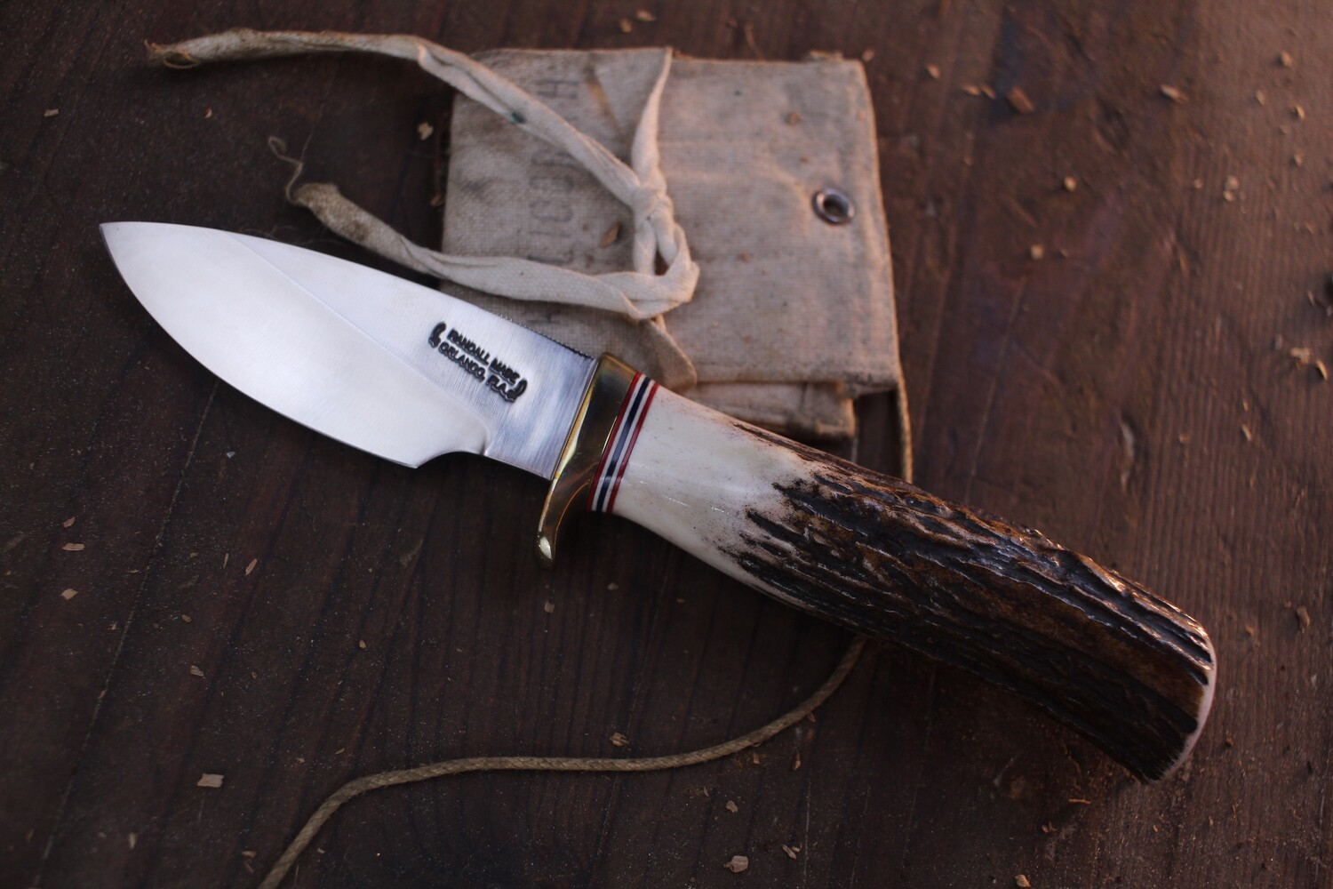 Randall Made Model 11-3 Alaskan 3.25&quot; Fixed Blade / Stag Horn  / Stainless ( Pre Owned )