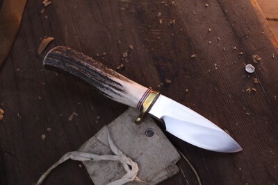 Randall Made Model 11-3 Alaskan 3.25" Fixed Blade / Stag Horn  / Stainless ( Pre Owned )