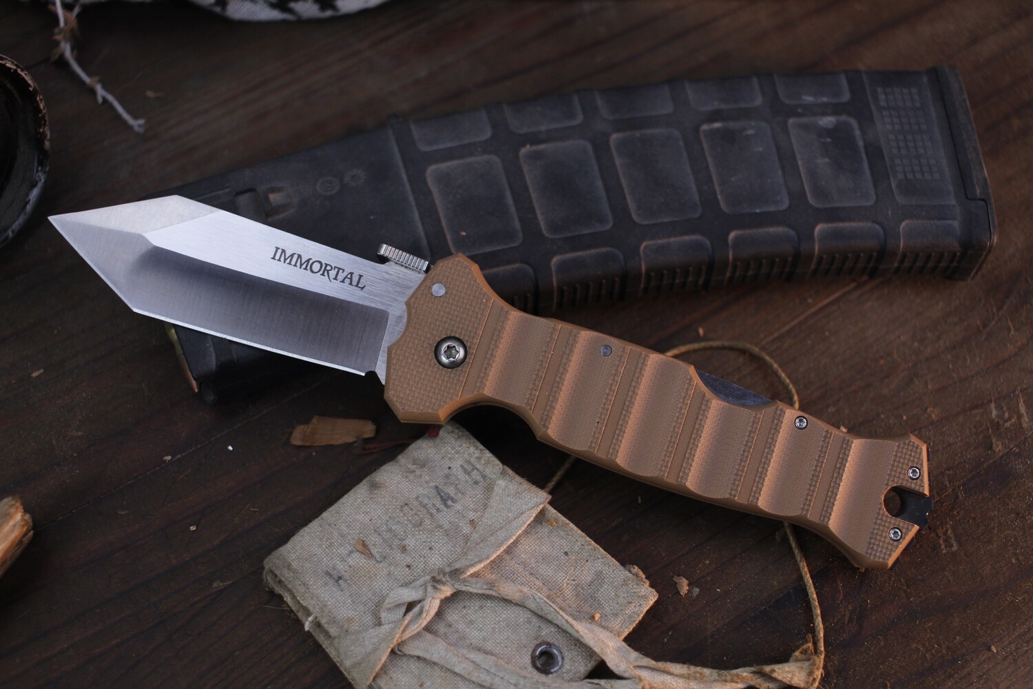 Cold Steel Immortal 4&quot; Lockback Folder / Tan G-10 / Satin S30V (Pre-Owned)