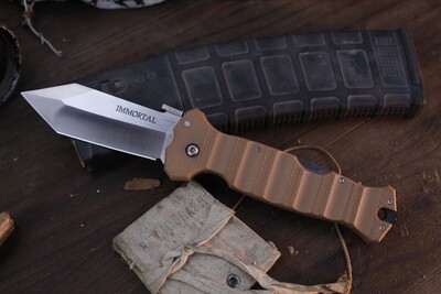 Cold Steel Immortal 4" Lockback Folder / Tan G-10 / Satin S30V (Pre-Owned)