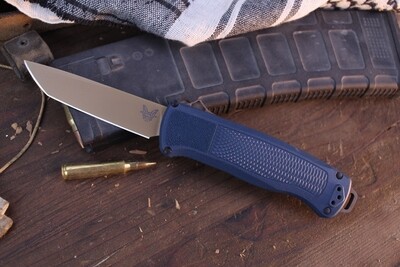 Benchmade Shootout 3.5" OTF Aut / Crater Blue Givory / FDE PVD CPM CRU-WEAR