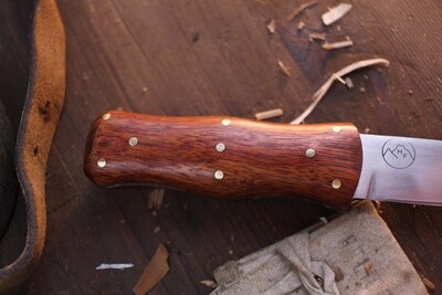 Highlands Forge Sgian Dubh 3" Fixed Blade / Bloodwood / Forged Satin 80CRV2