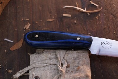 Highlands Forge 2" Fixed Blade Micro Hunter / Blue Ultrex / Satin Forged 1095