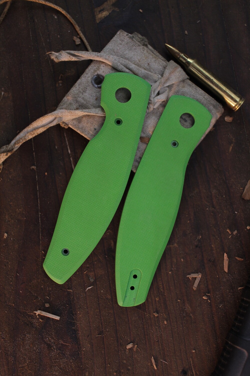 Three Rivers Manufacturing Lime G10 Flat Scales ( Pre Owned )