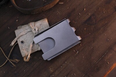 Chaves Ultramar Ti-Fold Card EDC Wallet / Stonewashed Titanium