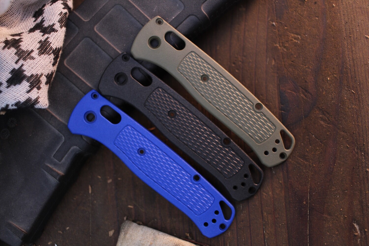 Benchmade NK Custom Configured Bugout 3.24&quot; AXIS Lock Folder / OEM Scales -