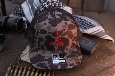 Half Face Blade Duck Camo Trucker Cap