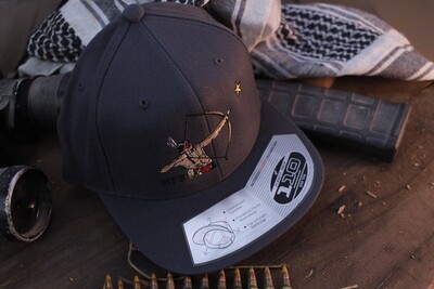 Half Face Blade Grey Shooting Star Flat Brim Snap Back Hat