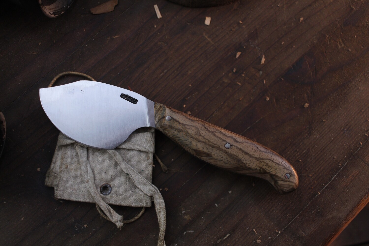 Mark Couch Small  2.5” Moose Skinner / Zebra Wood / Satin 52100
