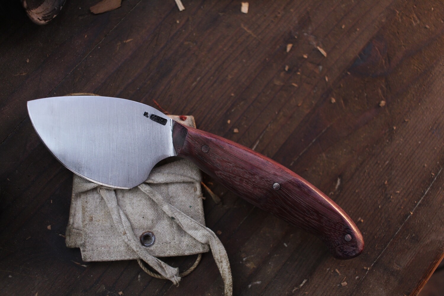 Mark Couch Small  2.5” Moose Skinner / Purple Heartwood / Satin 52100