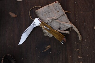Case Mini CopperLock 3.625 Closed Lockback Folder / Smooth Antique Bone / Polished Tru-Sharp