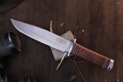 Fallkniven Odin 7.87&quot; Fixed Blade / Stacked Leather / Laminated VG10 ( Pre Owned )