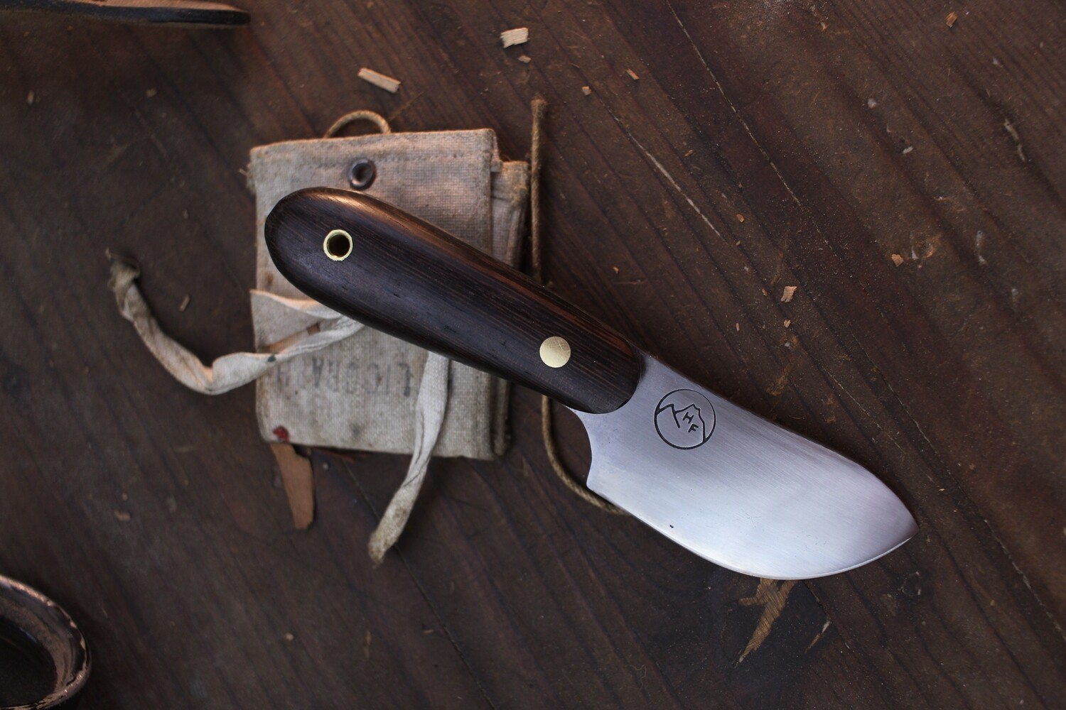 Highlands Forge 2.5&quot; Pocket Skinner / Wenge / Satin Forged 1095