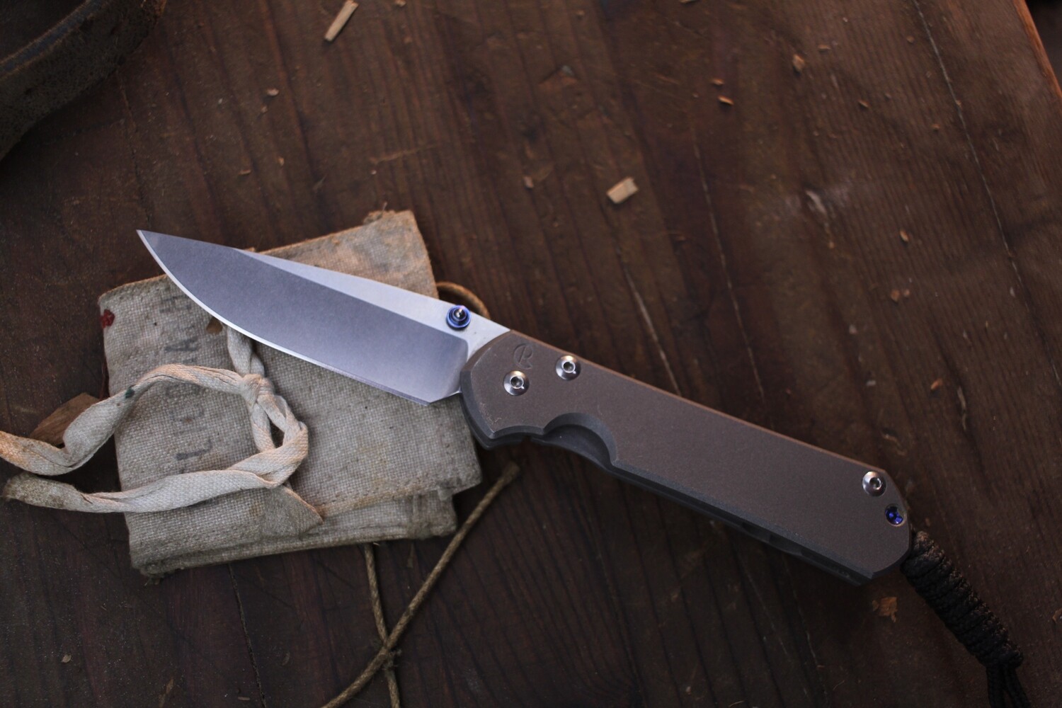 Chris Reeve Small Sebenza 31 2.94&quot; Folding Knife / Titanium / Stonewashed S45VN ( Pre Owned )