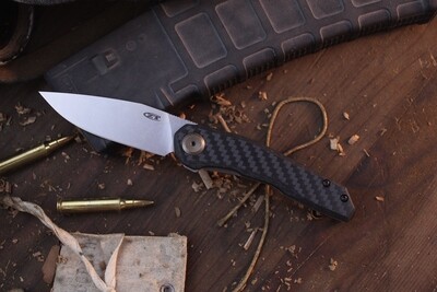 Zero Tolerance 0545 3.25&quot; Framlock Flipper / Titanium &amp; Carbon Fiber / Stonewashed MagnaCut