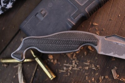 Jake Hoback TALIM Combative Systems 3.5" Karambit &amp; Trainer / Carbon Fiber /  Differentially Heat Treated Titanium ( Pre Owned 