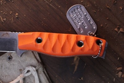 3DK MAK 4" Fixed Drop Point, M390 Blade / Orange G10 handle