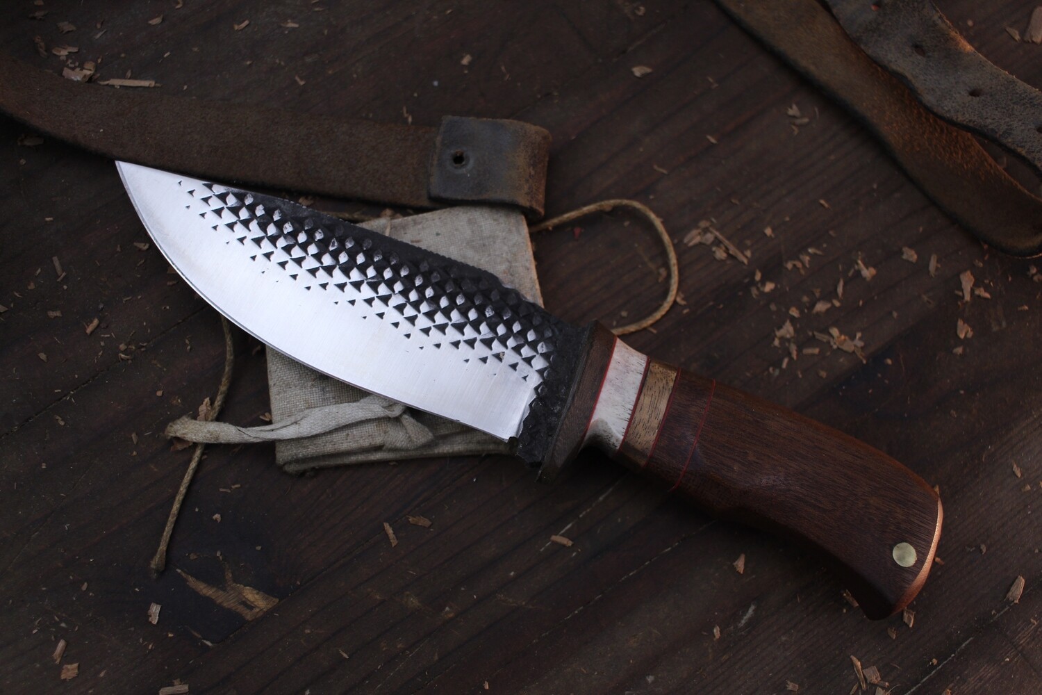 Barrett Knives Forge File 5” Skinner / Maple, Moose &amp; Micarta / Forged Vintage File