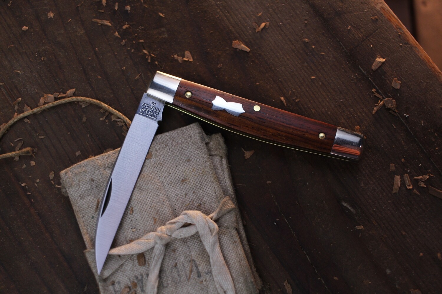 Great Eastern Cutlery Tidioute #13 Whip 2.9&quot; Slipjoint Folder / Cocobolo / Satin 1095 ( Pre Owned )