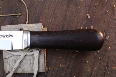 Randall Made Model Gambler G5  5" Fixed Blade / Dark Zircote Wood / Stainless ( Pre Owned )