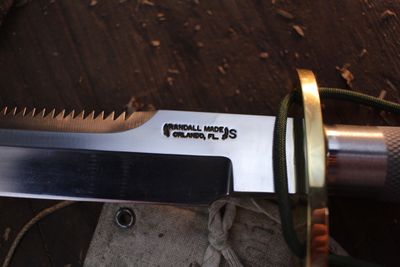 Randall Made Model 18 Attack Survival 7.5&quot; Fixed Blade / Stainless Tubular Handle / Satin Stainless ( Pre Owned )