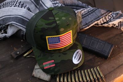 Half Face Blades Multicam Tropic Mesh Snapback Trucker Cap