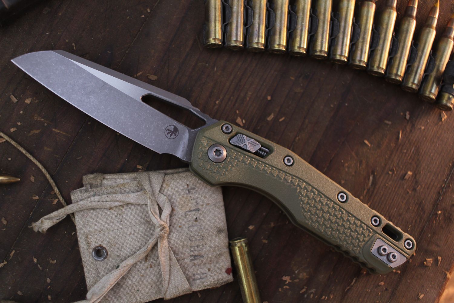 Microtech MSI 3.88&quot; RAM-LOK Folder / OD Green Polymer / Apocalyptic M390MK