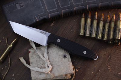 Boker Solingen AK1 American Tanto 3" Fixed Blade / Black G-10 / Satin N690