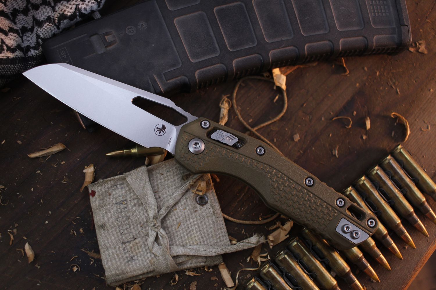Microtech MSI 3.88&quot; RAM-LOK Folder / Dark Earth Polymer / Stonewashed M390MK