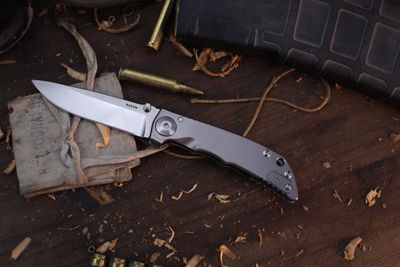 Spartan Blades Harsey 3.25" Framelock Folder / Titanium / Satin S45VN ( Pre Owned )
