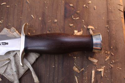 Randall Made Model 2-7 Fighting Stiletto 7" Fixed Blade / Cocobolo / Satin Stainless ( Pre Owned )