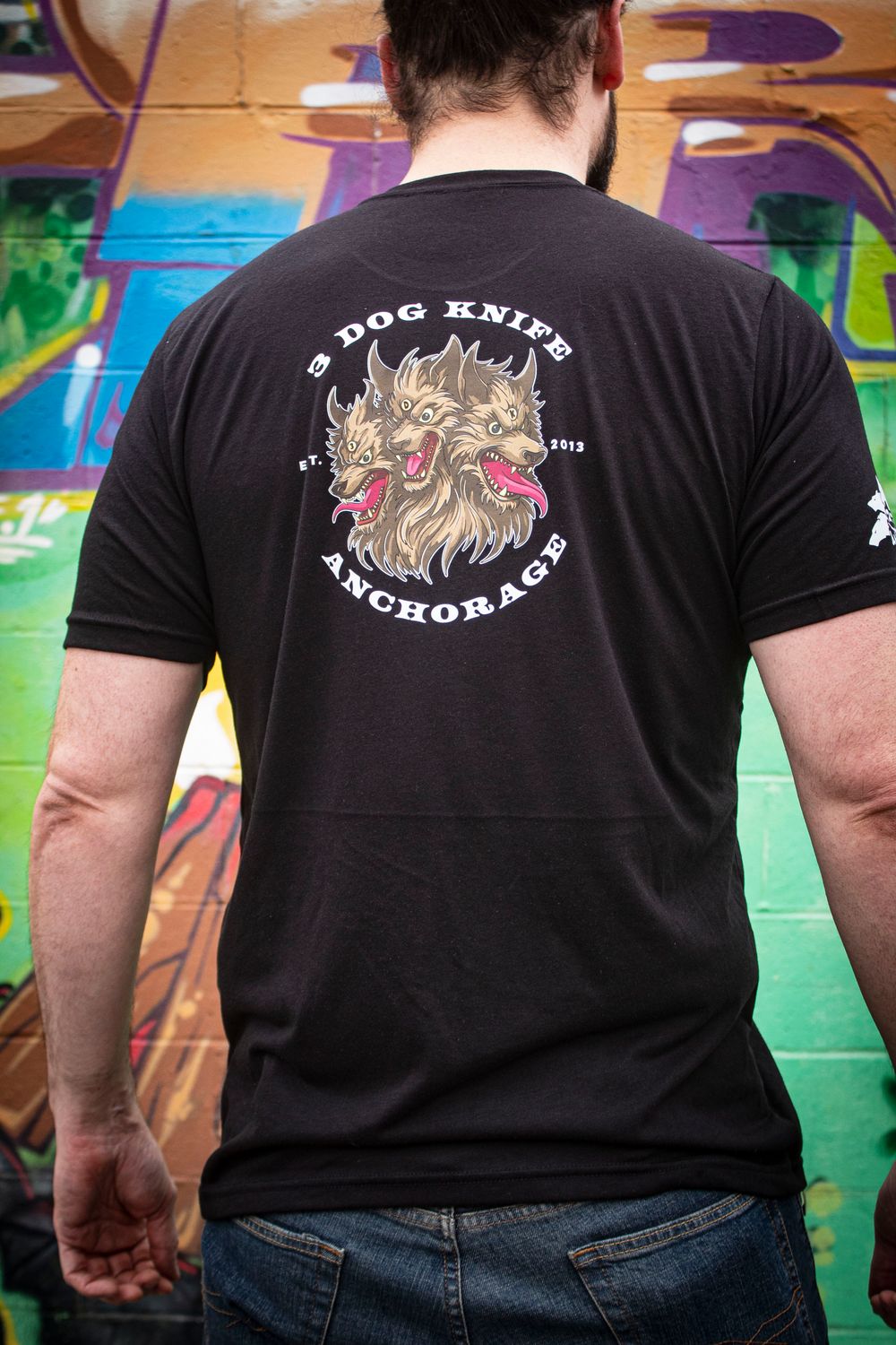 3DK X ColorfulFilth Cerberus Light Weight T-Shirt / Black / Mens