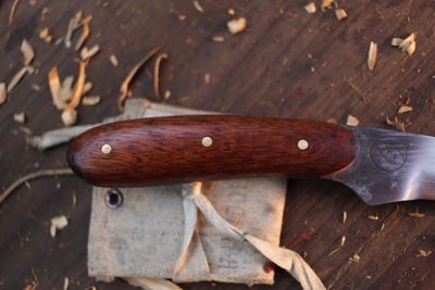 Highlands Forge 3" Fixed Blade Mini Hunter / Bloodwood  /  Satin Forged 1095