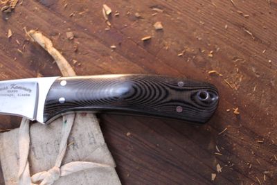 Russ Kommer Former Alaskan 2.75" Fixed Blade / Black Micarta / Stainless ( Pre Owned )