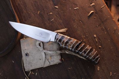 Arno Bernard Wild Dog 3.5" Fixed Blade / Mammoth Tooth / Satin N690 ( Pre Owned )