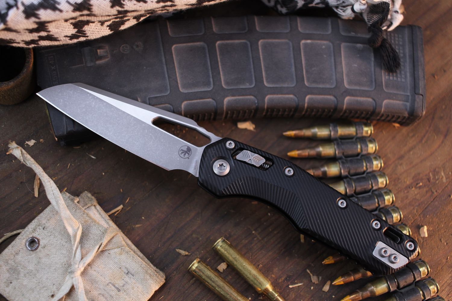 Microtech MSI 3.8&quot; Ram-Lok Folder / Fluted Black G-10 / Apocalyptic M390MK