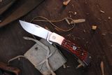 Finch Knives MODEL 1934 Crawdad 3&quot; Framelock Flipper / Tan Jigged Bone / Satin 154CM ( Pre Owned )