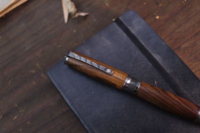 William Henry Classic RB7-CDD Pinot Collection 4.875" Pen / Cocobolo With Damascus &amp; White Topaz