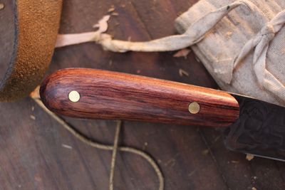 Highlands Forge 2" Fixed Blade Micro Hunter / Bubinga / Forged 96L &amp; 1095 Core San Mai
