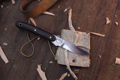 Highland Forge Bird &amp; Trout 2.5&quot; Fixed Blade / Wenge / Alaskan Forged Satin 1095