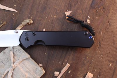 Chris Reeve Knives Large Sebenza 31 3.625&quot; Frame Lock Folder / Black Cerakote Titanium / Stonewash S35VN ( Pre Owned )