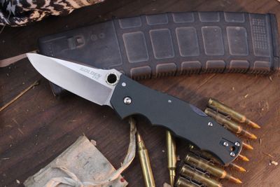 Cold Steel Golden Eye 3.5" Lockback Folder / Forest Green G-10 / Satin S35VN Tanto ( Pre Owned )