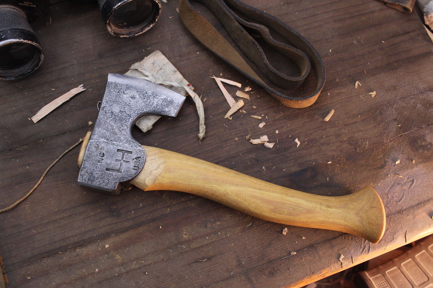 Hoffman Blacksmithing 3&quot; Bearded Camp Axe / 12&quot; American Hickory Handle ( Pre Owned )